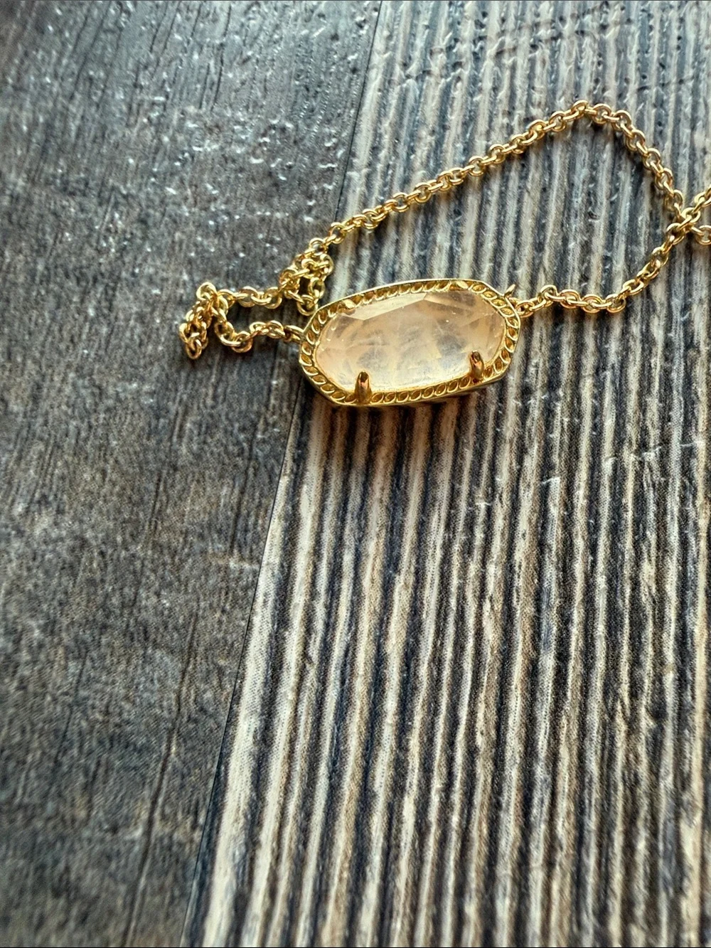 Kendra Scott Clear Stone Pendant Necklace - Women Jewelry